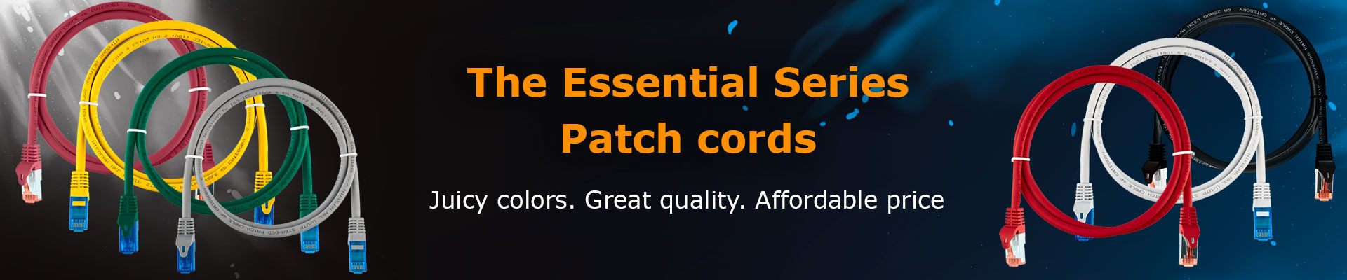 Essential patchcords banner