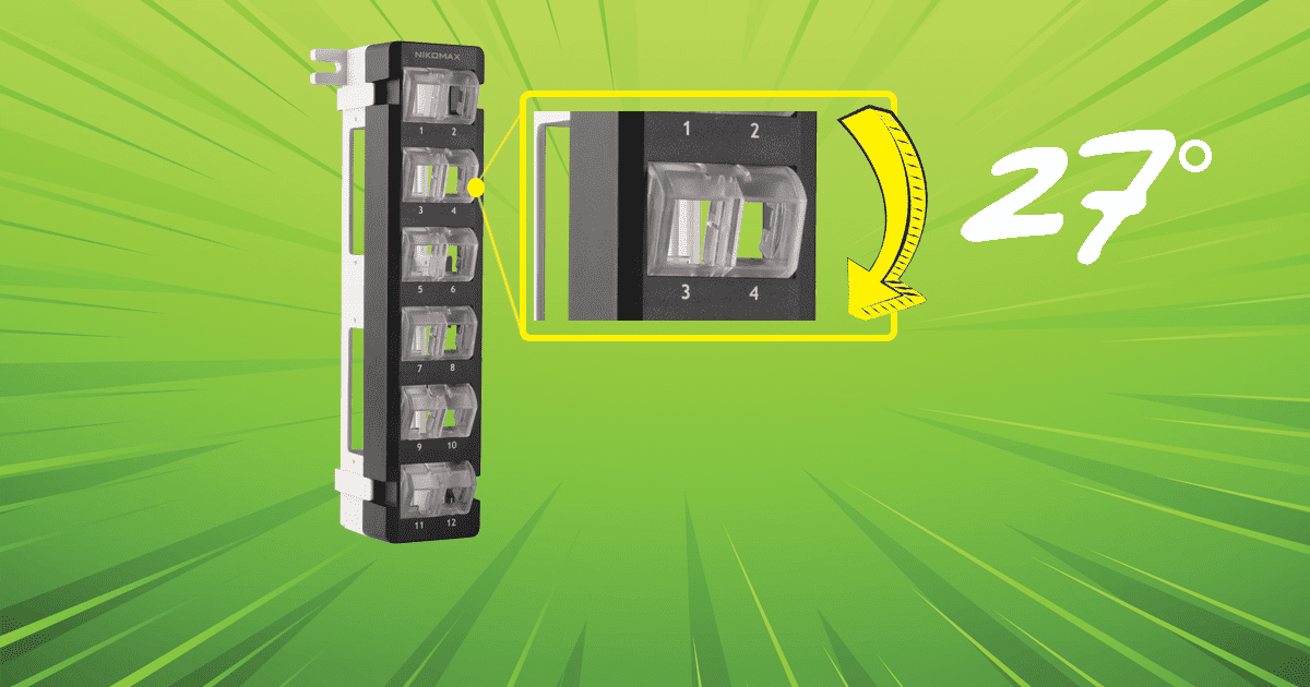 NIKOMAX Wall Mount Patch Panel